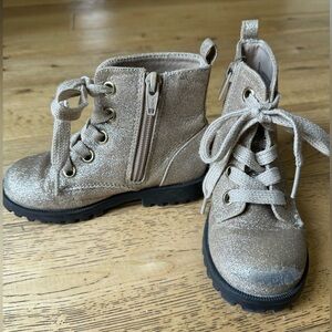 Cat and Jack gold glitter boots (toddler 9)